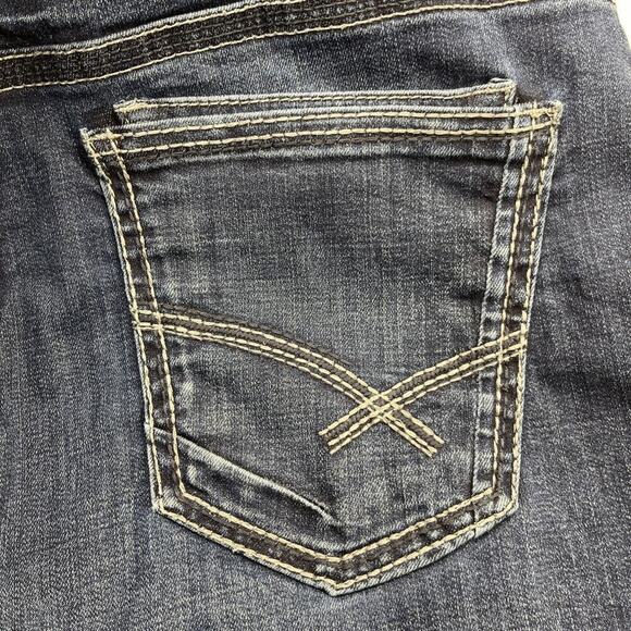 BKE Derek Jeans Mens Size 36X29 Blue Denim Relaxed Straight Stretch Whiskered - Picture 6 of 15